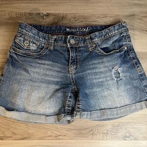 Maurices Distressed Jean Shorts